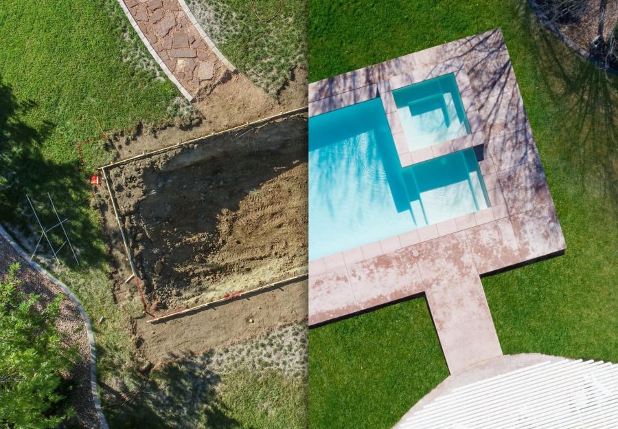 Pool Installation by Lester Pools Inc.
